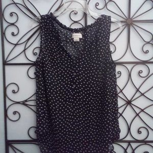 Liz Claiborne, size L, black with white.
